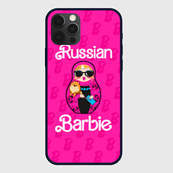 Чехол для iPhone 12 Pro Max Barbie russian, цвет: 3D-черный