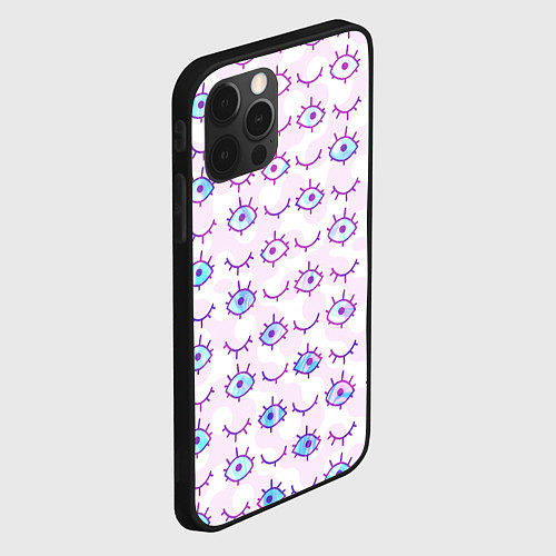 Чехол iPhone 12 Pro Max Multiple eyes / 3D-Черный – фото 2