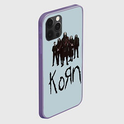 Чехол для iPhone 12 Pro Max Korn band, цвет: 3D-серый — фото 2