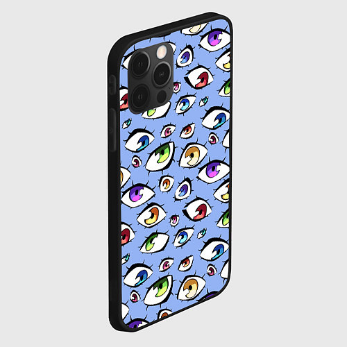 Чехол iPhone 12 Pro Max Смотри по сторонам / 3D-Черный – фото 2