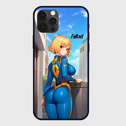 Чехол для iPhone 12 Pro Max Fallout game girl, цвет: 3D-черный