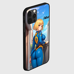 Чехол для iPhone 12 Pro Max Fallout game girl, цвет: 3D-черный — фото 2