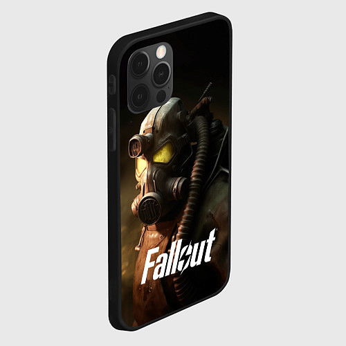 Чехол iPhone 12 Pro Max Fallout game / 3D-Черный – фото 2