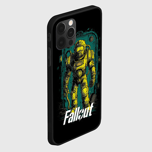 Чехол iPhone 12 Pro Max Fallout poster style / 3D-Черный – фото 2