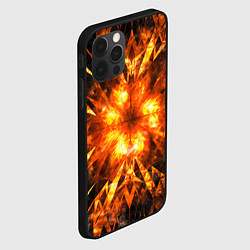 Чехол для iPhone 12 Pro Max Fire abstract, цвет: 3D-черный — фото 2