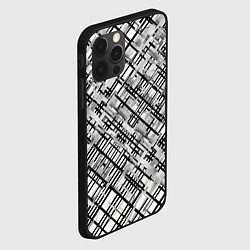 Чехол для iPhone 12 Pro Max Чёрно-белая сеть, цвет: 3D-черный — фото 2