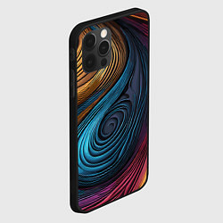 Чехол для iPhone 12 Pro Max Gradient madness, цвет: 3D-черный — фото 2
