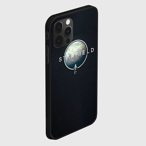 Чехол iPhone 12 Pro Max Starfield lost in spaсe / 3D-Черный – фото 2