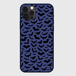 Чехол для iPhone 12 Pro Max Хэллоуин узор, цвет: 3D-черный