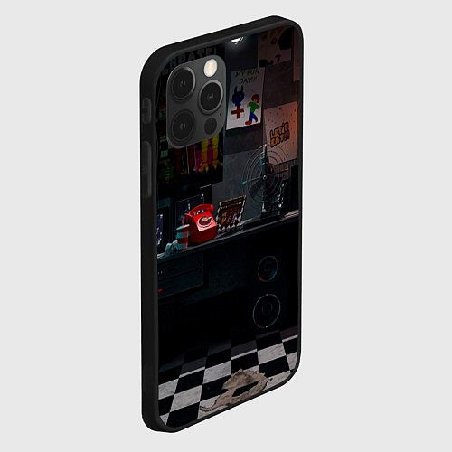 Чехол iPhone 12 Pro Max FNAF комната / 3D-Черный – фото 2