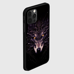 Чехол для iPhone 12 Pro Max Волк в кромешной темноте, цвет: 3D-черный — фото 2