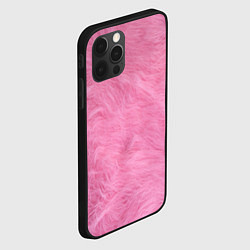 Чехол для iPhone 12 Pro Max Розовая шерсть, цвет: 3D-черный — фото 2