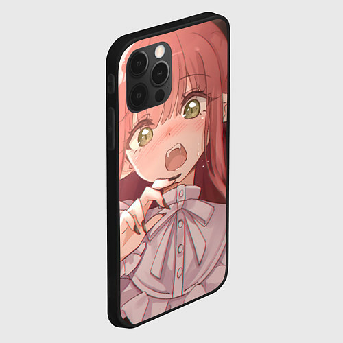 Чехол iPhone 12 Pro Max Эта фарфоровая кукла влюбилась Марин Китагава / 3D-Черный – фото 2