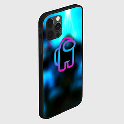 Чехол для iPhone 12 Pro Max Амонг ас киберпанк, цвет: 3D-черный — фото 2