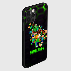 Чехол для iPhone 12 Pro Max Minecraft story the game, цвет: 3D-черный — фото 2