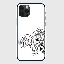 Чехол для iPhone 12 Pro Max Токсичный зомби, цвет: 3D-черный