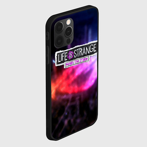 Чехол iPhone 12 Pro Max Life is strange night city / 3D-Черный – фото 2