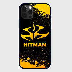 Чехол для iPhone 12 Pro Max Hitman - gold gradient, цвет: 3D-черный