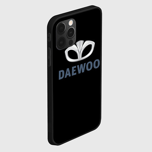 Чехол iPhone 12 Pro Max Daewoo sport auto / 3D-Черный – фото 2