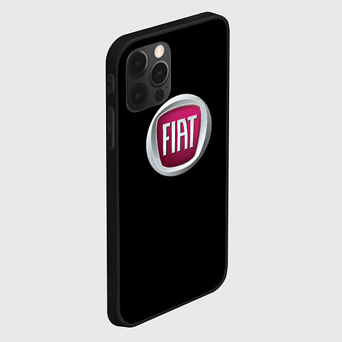 Чехол iPhone 12 Pro Max Fiat sport pro / 3D-Черный – фото 2