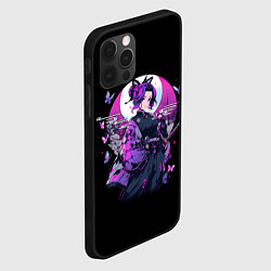 Чехол для iPhone 12 Pro Max Шинобу - Клинок демонов, цвет: 3D-черный — фото 2