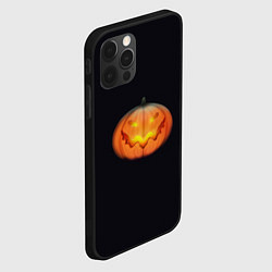 Чехол для iPhone 12 Pro Max Смешная тыква, цвет: 3D-черный — фото 2