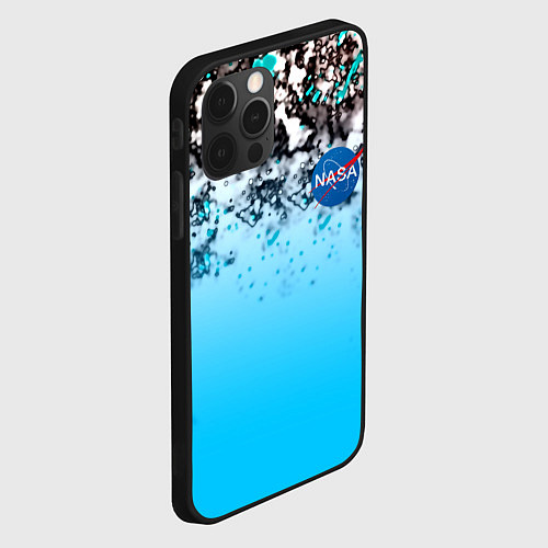 Чехол iPhone 12 Pro Max Nasa space / 3D-Черный – фото 2