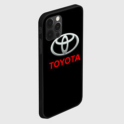 Чехол для iPhone 12 Pro Max Toyota sport car, цвет: 3D-черный — фото 2
