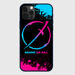 Чехол для iPhone 12 Pro Max Akame ga Kill - neon gradient, цвет: 3D-черный