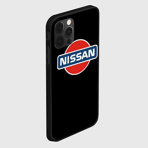 Чехол iPhone 12 Pro Max Nissan auto / 3D-Черный – фото 2