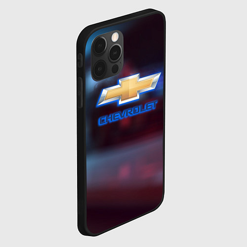 Чехол iPhone 12 Pro Max Chevrolet sport auto brend / 3D-Черный – фото 2