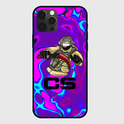 Чехол для iPhone 12 Pro Max Cs go neon skin, цвет: 3D-черный