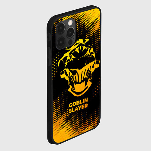 Чехол iPhone 12 Pro Max Goblin Slayer - gold gradient / 3D-Черный – фото 2