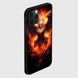Чехол для iPhone 12 Pro Max Стремительный Феникс, цвет: 3D-черный — фото 2