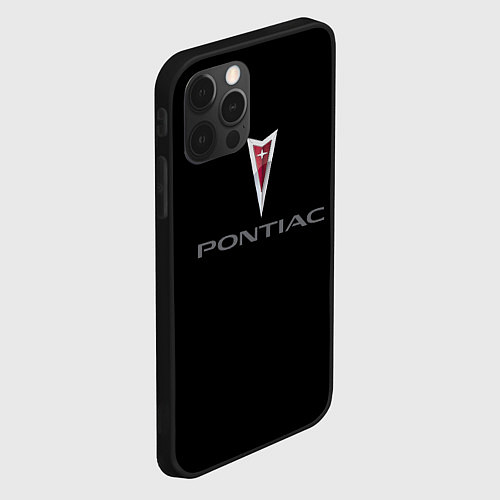 Чехол iPhone 12 Pro Max Pontiac auto / 3D-Черный – фото 2