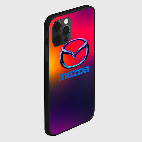 Чехол iPhone 12 Pro Max Mazda gradient / 3D-Черный – фото 2