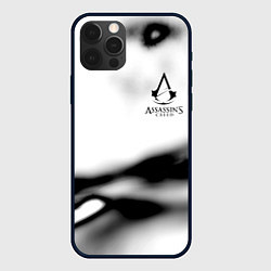 Чехол для iPhone 12 Pro Max Assassins Creed logo texture, цвет: 3D-черный