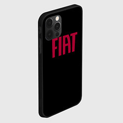 Чехол для iPhone 12 Pro Max Fiat sport auto brend, цвет: 3D-черный — фото 2