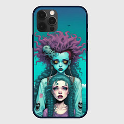 Чехол для iPhone 12 Pro Max Призрак и девушка в лодке, цвет: 3D-черный