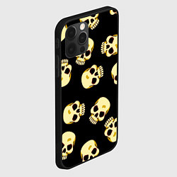 Чехол для iPhone 12 Pro Max Черепки для хэллоуина, цвет: 3D-черный — фото 2