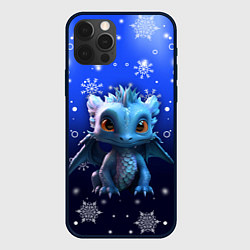 Чехол для iPhone 12 Pro Max Малыш дракон, цвет: 3D-черный