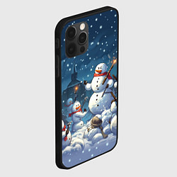 Чехол для iPhone 12 Pro Max Снежный бой, цвет: 3D-черный — фото 2
