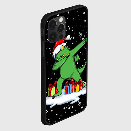 Чехол iPhone 12 Pro Max Dragon dab / 3D-Черный – фото 2
