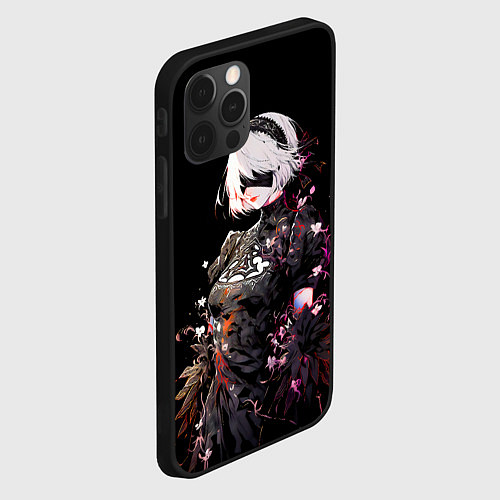 Чехол iPhone 12 Pro Max 2b from nier automata / 3D-Черный – фото 2