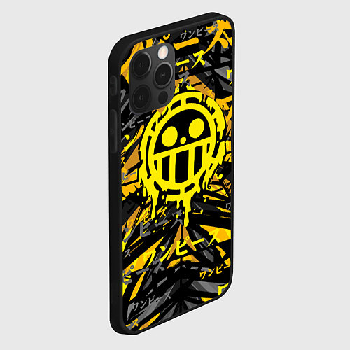 Чехол iPhone 12 Pro Max One Piece Trafalgar symbol / 3D-Черный – фото 2