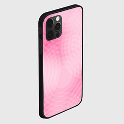 Чехол для iPhone 12 Pro Max Абстракция с розовыми кругами, цвет: 3D-черный — фото 2