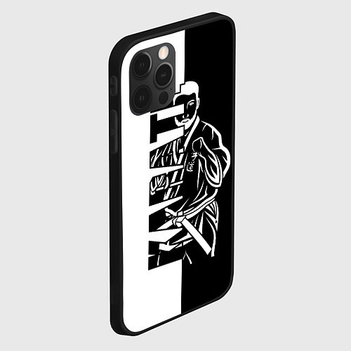 Чехол iPhone 12 Pro Max Karate / 3D-Черный – фото 2