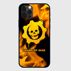 Чехол для iPhone 12 Pro Max Gears of War - gold gradient, цвет: 3D-черный