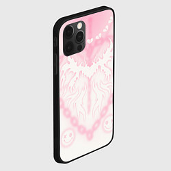 Чехол для iPhone 12 Pro Max Сердце на цепях, цвет: 3D-черный — фото 2