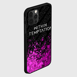 Чехол для iPhone 12 Pro Max Within Temptation rock legends посередине, цвет: 3D-черный — фото 2